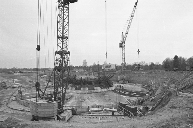 Tallinn Kloostrimetsa TV Tower. Construction of the TV Tower.