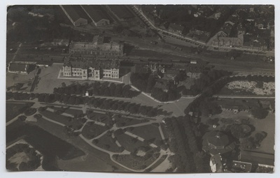 Tallinn, view of the Baltic Station on a bird flight.  duplicate photo