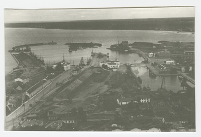 General view of Tallinn port  similar photo