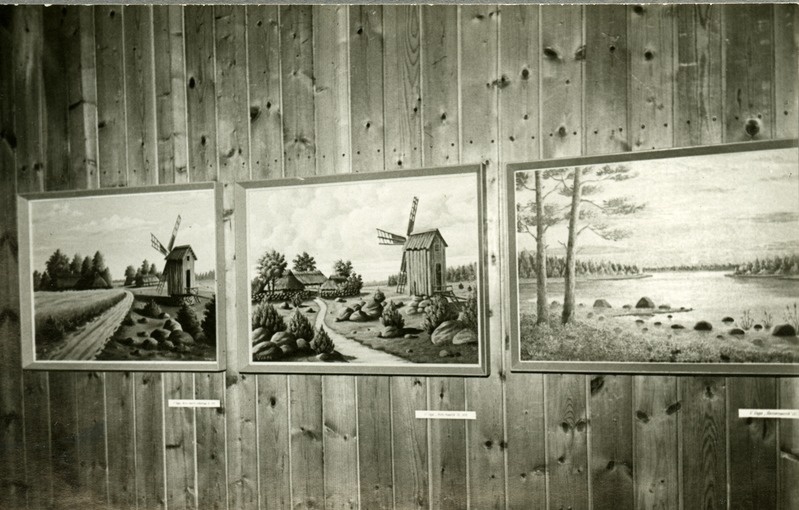 Saaremaa Kunstiklubi sügisnäituse avamine1978: Vassili Vaga õlimaalid.