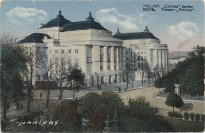 Tallinn : Estonian Theatre = Reval : Theater Estonia  duplicate photo