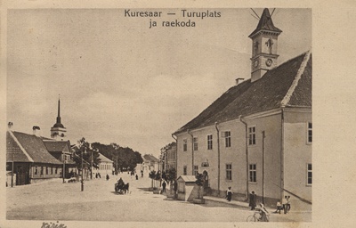 Kuresaar : Marketplace and Raekoda = Arensburg : Marktplatz  similar photo