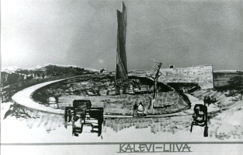Allan Murdmaa kavand Kalevi-Liiva monumendile
