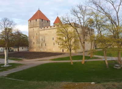 Kuressaare lossi vaade rephoto