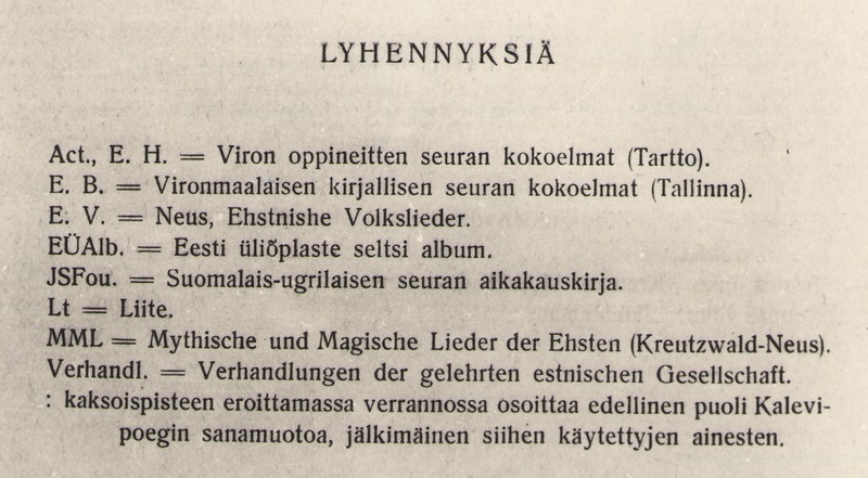 Foto. U. Karttuneni KALEVIPOEGIN KOKOONPANO, Helsingissä, 1905 (lühendid).