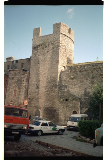View of the tower from the Russian street Munkades in Tallinn City Wall