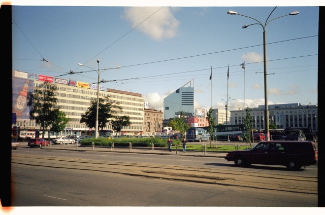View of Viru Square from Tallinn's main post office