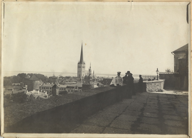 View Tallinn from Toompea. Niguliste Church.