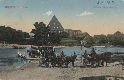 Brigitten at Reval : Revelъ : Brigiтовка = Pirita monastery aremed near Tallinn  duplicate photo