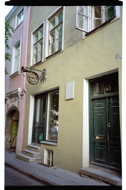 Long street in Tallinn Old Town
