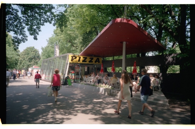 New-vargamäe sales pavilion cafe in Tammsaare park in Tallinn