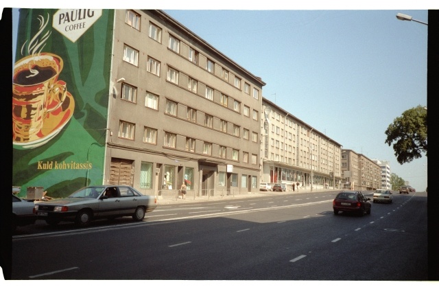 View from Pärnu Road to Liivalaia Street in Tallinn