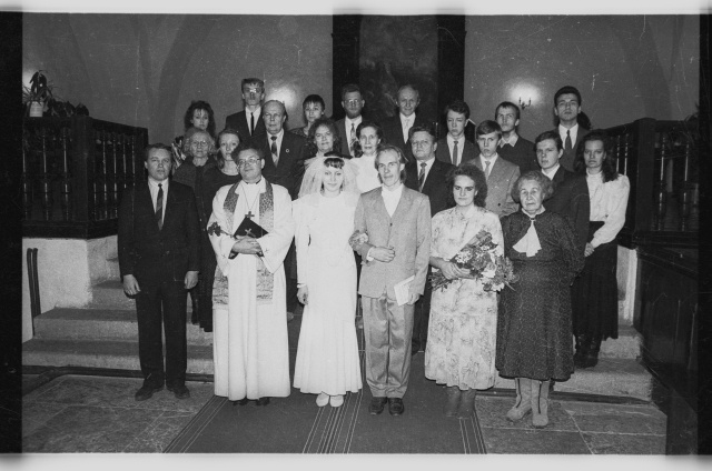 Laulatus Jõhvi Mihkli kirikus; grupifoto