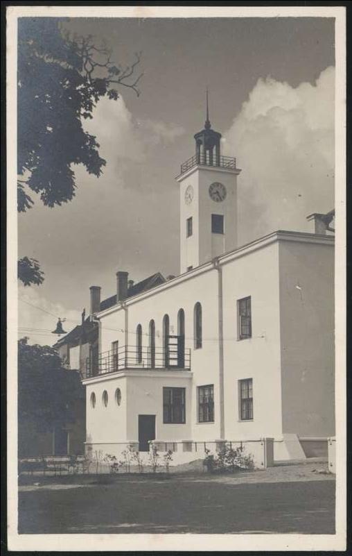 Postcard, Viljandi, new yard, by the yard