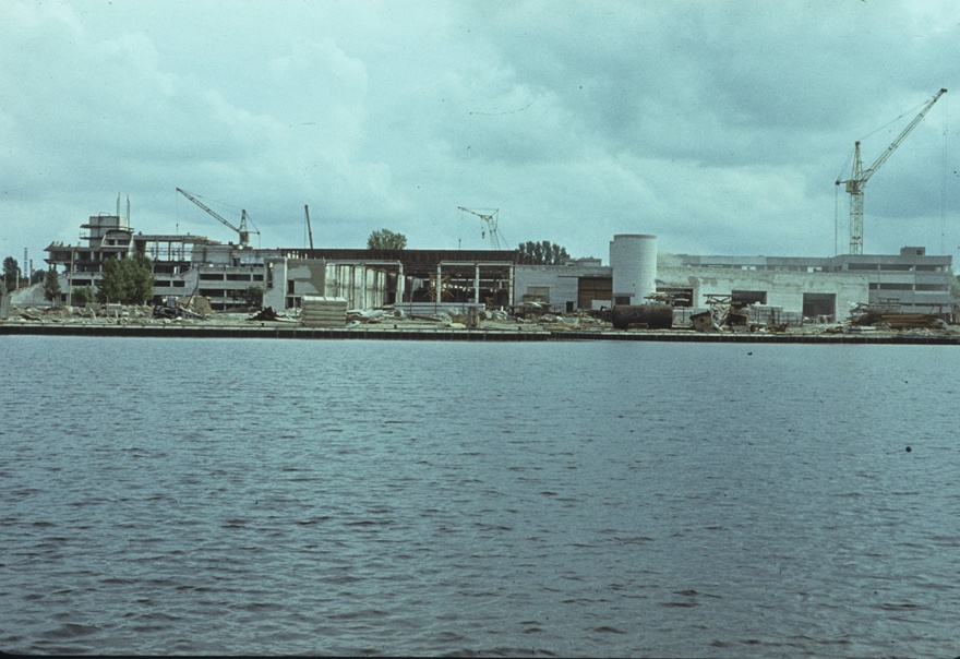 Construction site of Tallinn Olympic Sailing Centre in Pirita. Panoramic o, Part 1