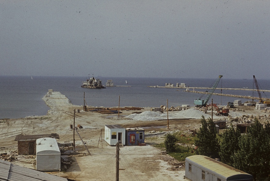 Construction site of Tallinn Olympic Sailing Centre in Pirita. Panoramic a, Part 1