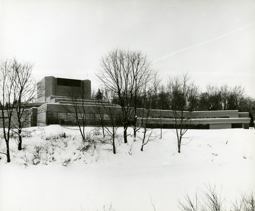 Ugala Theatre in Viljandi, view of the building. Architects Irina Raud, Inga Orav, Kalju Luts; interior architect Mait Summatavet