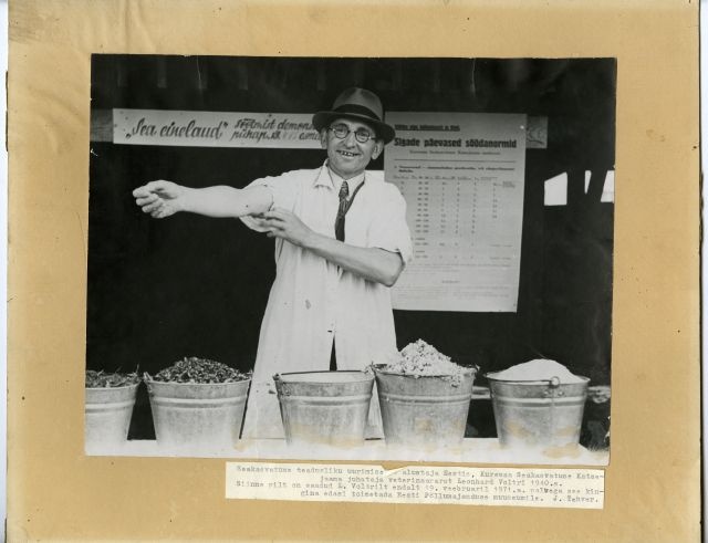 Kuremaa Seakasvatuse Katsejaama juhataja veterinaararst Leonhard Voltri