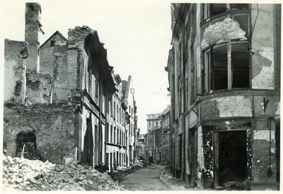 Tallinn, Vana-Posti tänav varemeis.  duplicate photo