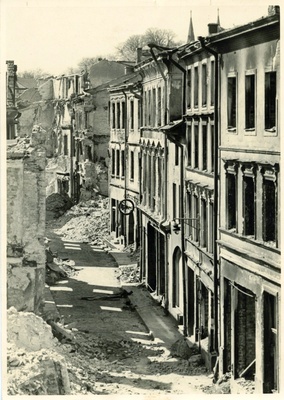 Tallinn, Harju tänav varemeis.  similar photo