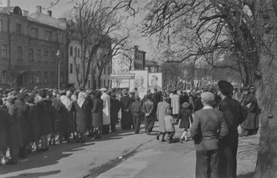 Tallinn. 1. mai paraad 1950  similar photo