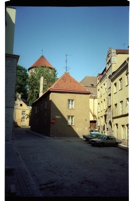 View from Harju Street on Müürivahe Street in Tallinn Old Town  similar photo