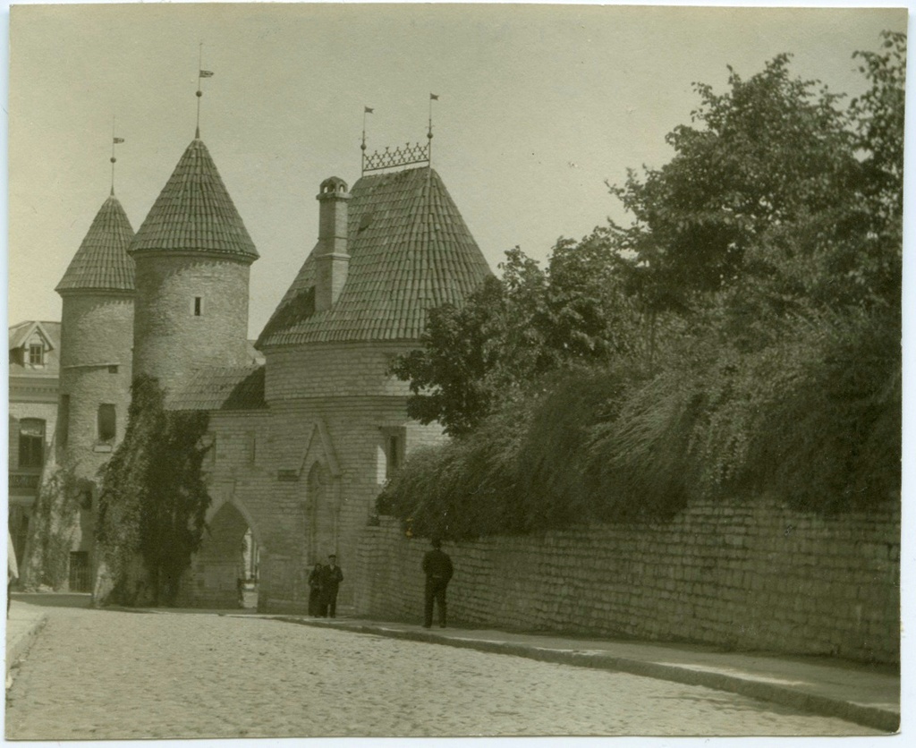 Tallinn, Viruvärav, vaade Valli tänavalt.