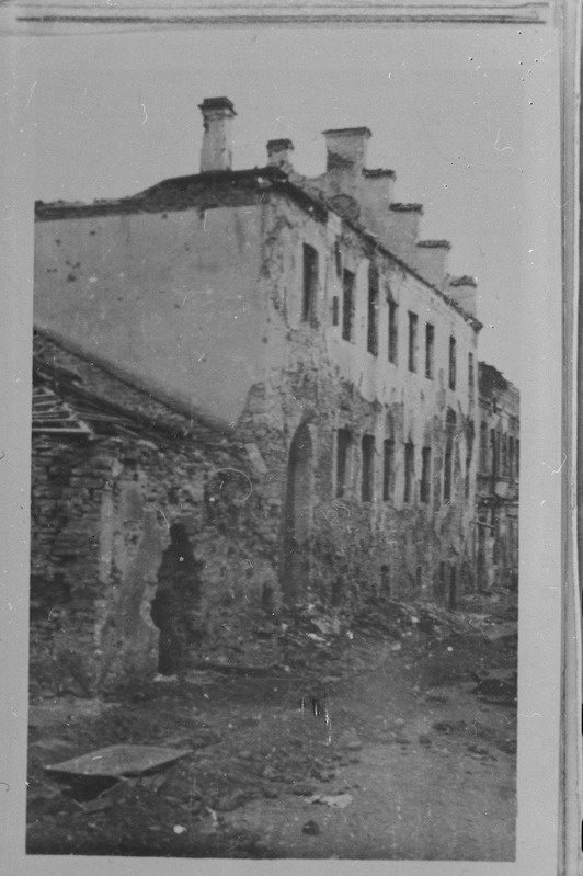 Narva sõjapurustused. Maja Rüütli tänav 20