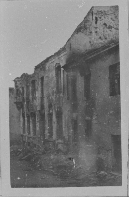 Narva sõjapurustused. Maja Rüütli tänav 19