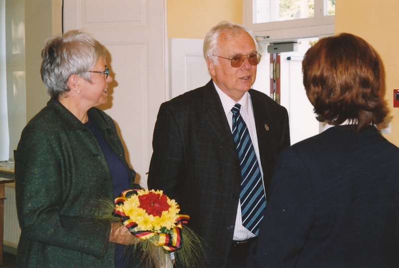 Anita ja Gert Pistohlkors Tartu Linnamuuseumis.