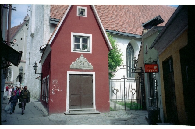 View of the storehouse in the Old Town of Tallinn, Saiakangi Street