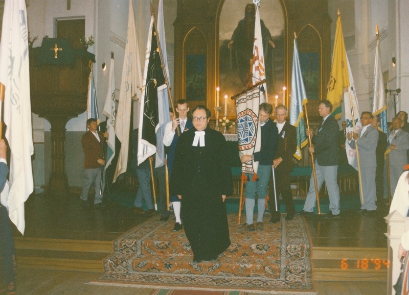 Tartu juubelilaulupidu. Laulupeoliste jumalateenistus Peetri kirikus. 
Tartu, 1994.