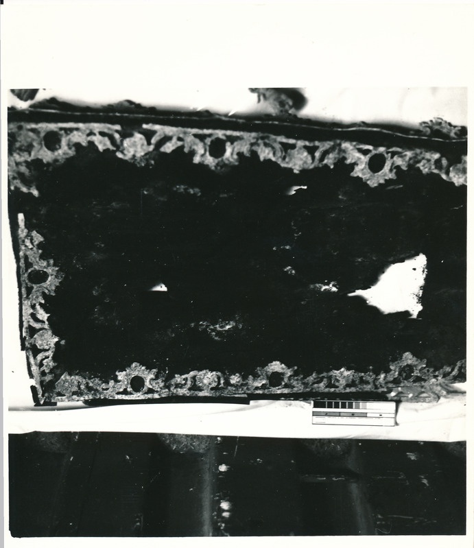 Arheoloogialeid. Tartu Jaani kiriku 1988. a arheoloogiliste uuringute käigus leitud Anna Elisabeth von Münnichi sarkofaagi restaureerimine.