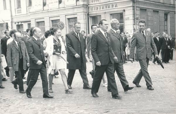 Tartu linnavaade. Tartu vabastamise 30. aastapäeva tähistamine. 1974.a.