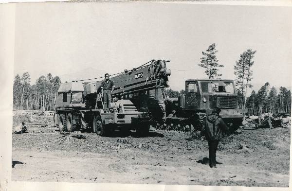 BAM. Ehitustööd Baikal-Amuuri magistraalil. Jaapani tehnika töötamas. Novõi Uojan, 1975-1976.a.