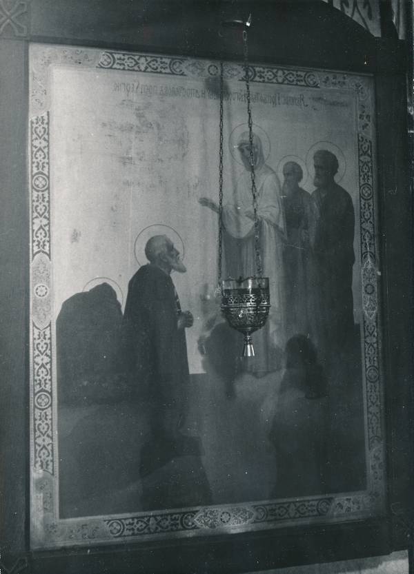 Tartu kirikutes leiduvad kultusesemed. Ikoon Maarja ja pühakutega.