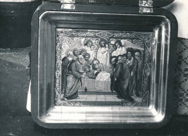 Tartu kirikutes leiduvad kultusesemed. Ikoon Jumalaema surmaeelne õnnistus.