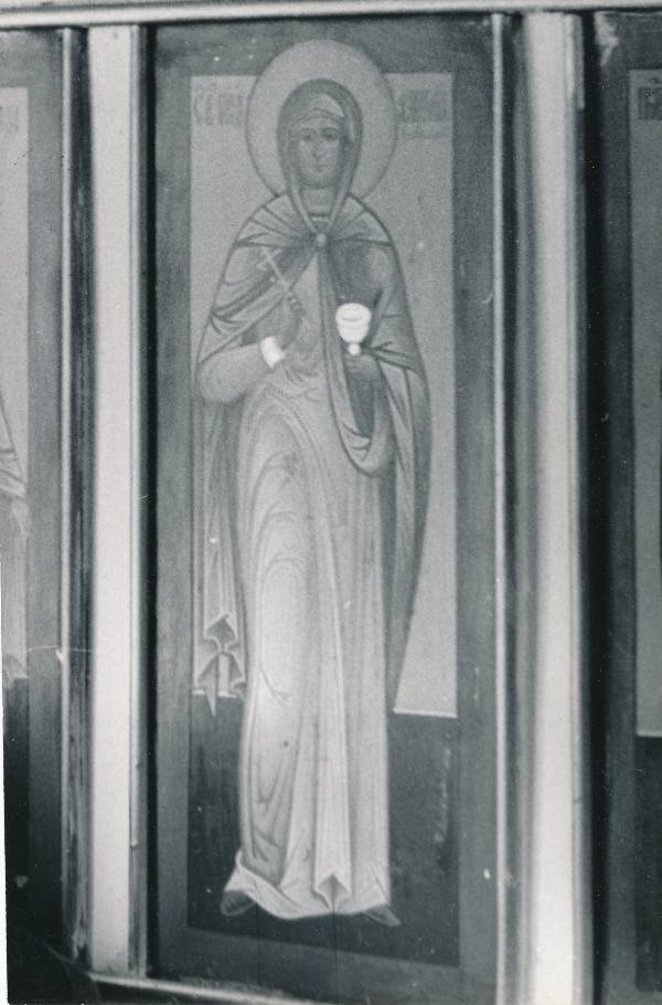 Tartu kirikutes leiduvad kultusesemed. Ikoon vanausuliste palvemajas, Põik tn 10. 1976.a.