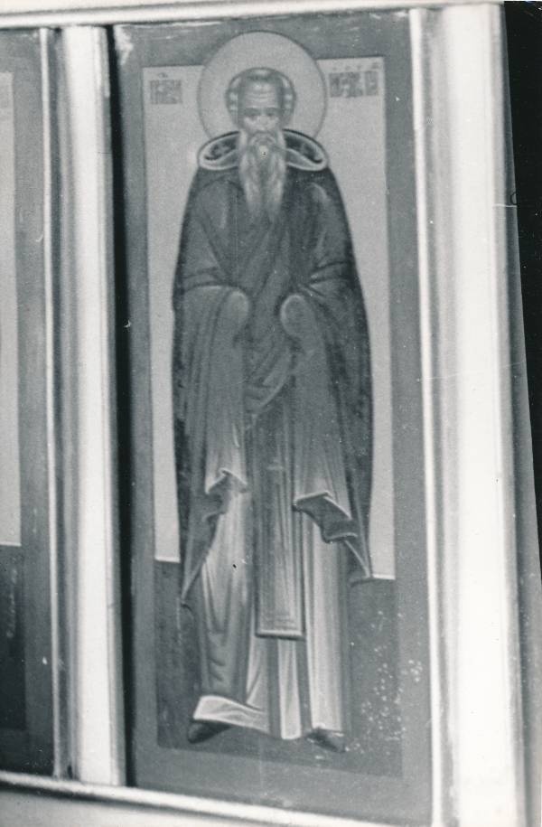 Tartu kirikutes leiduvad kultusesemed. Ikoon vanausuliste palvemajas, Põik tn 10. 1976.a.