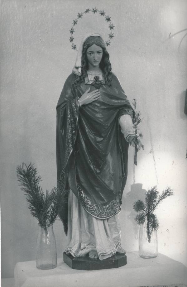 Tartu kirikutes leiduvad kultusesemed. Puuskulptuur Katoliku kirikus, Veski (Burdenko) tn 1. 1976.a.