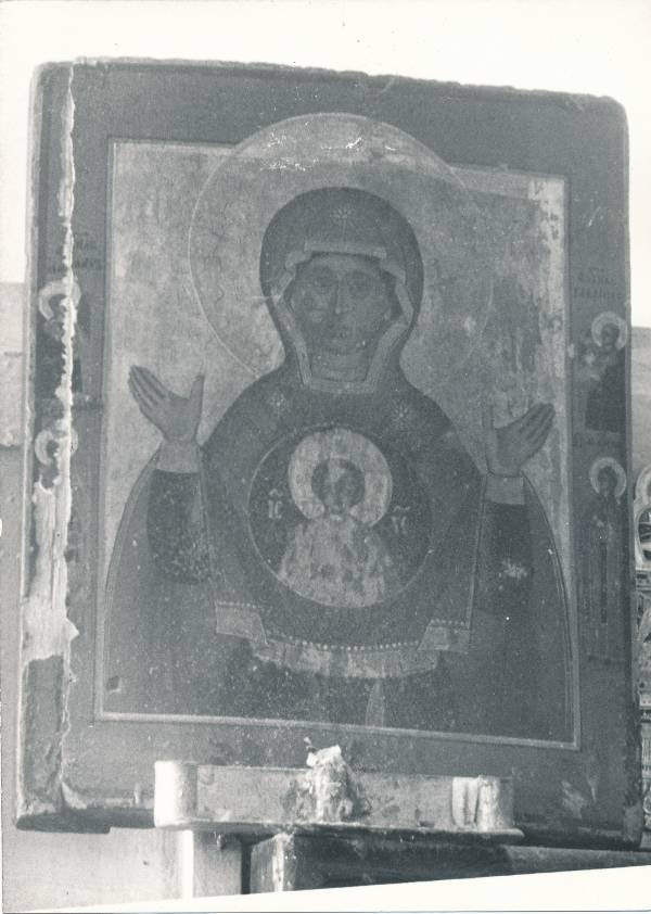 Tartu kirikutes leiduvad kultusesemed. Ikoon vanausuliste palvemajas, Põik tn 10. 1976.a.