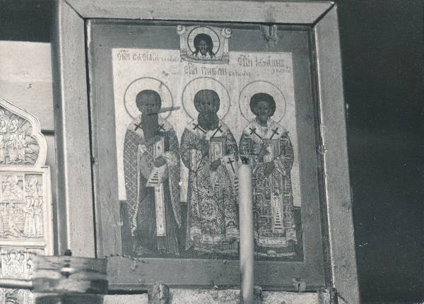 Tartu kirikutes leiduvad kultusesemed. Ikoon vanausuliste palvemajas, Põik tn 10. 1976.a.
