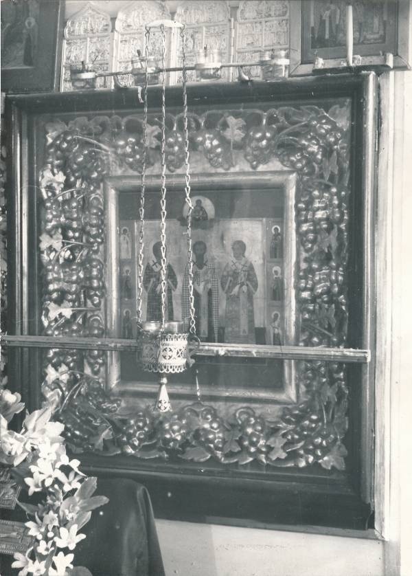 Tartu kirikutes leiduvad kultusesemed. Ikoon vanausuliste palvemajas, Põik tn 10. 1976.a.