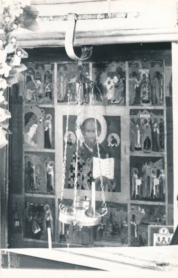 Tartu kirikutes leiduvad kultusesemed. Ikoon vanausuliste palvemajas, Põik tn 10. 1976.a.