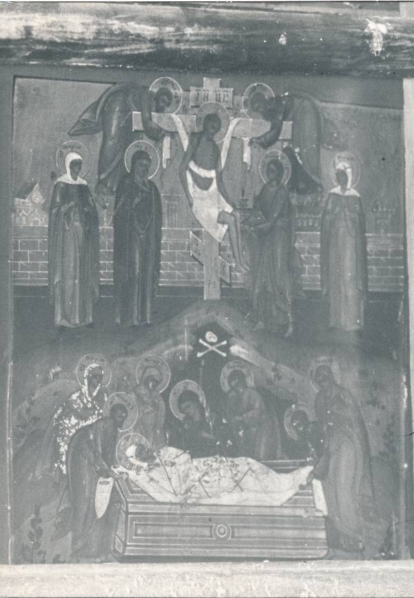 Tartu kirikutes leiduvad kultusesemed. Ikoon vanausuliste palvemajas, Põik tn 10. 1976.a.