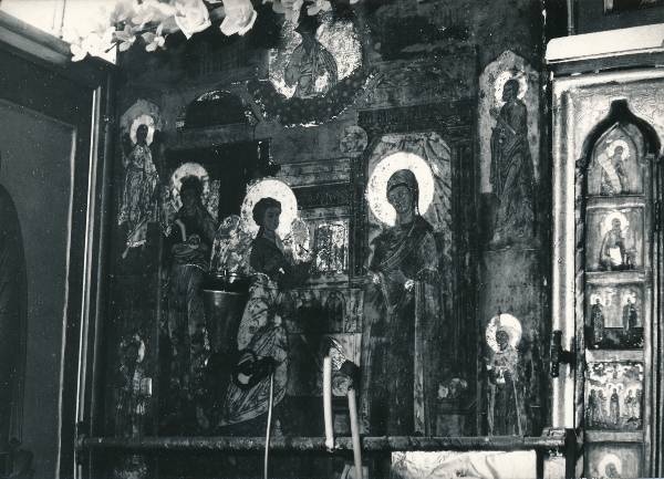 Tartu kirikutes leiduvad kultusesemed. Ikoon vanausuliste palvemajas, Põik tn 10. 1976.a.