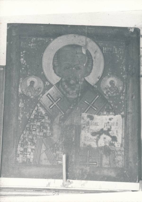 Tartu kirikutes leiduvad kultusesemed. Ikoon vanausuliste palvemajas, Põik tn 10. 1976.a.