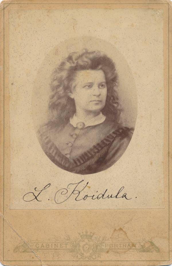 Portreefoto. Lydia Koidula. 19. sajand.