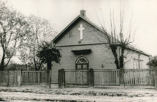 Tartu linnavaade. Baptistikoguduse Kolgata palvemaja, Tähe tn 66. 20. sajandi algus.