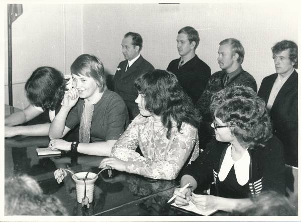 TÜ komsomolikomitee kohtumine 1974a.